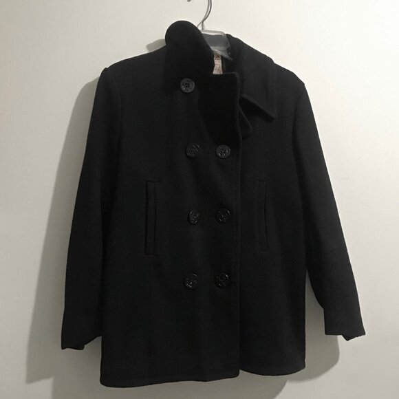 Fox Knapp Vintage 1960s 8 Anchor Button Pea Coat - Picture 4 of 9